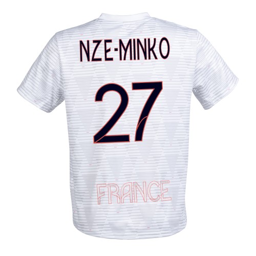 Maillot Training Équipe de France Femme Handball Adidas Blanc NZE MINKO | Le spécialiste handball espace-handball.com