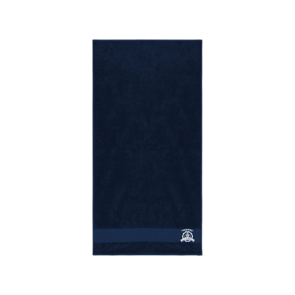 Serviette de bain Bleu marine CSC Le Mans (Logo brodé)