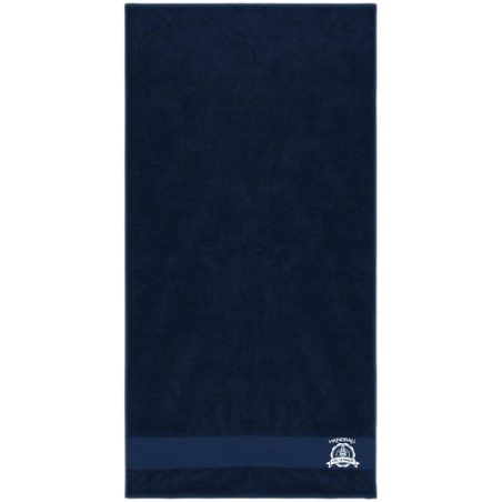 Serviette de bain Bleu marine CSC Le Mans (Logo brodé)