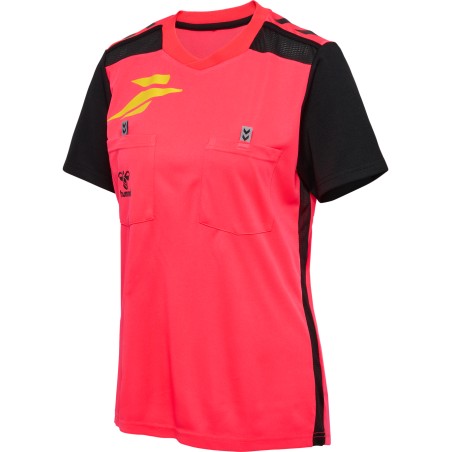 Maillot Arbitre FFHB Officiel Femme Hummel Rose | Le spécialiste handball espace-handball.com