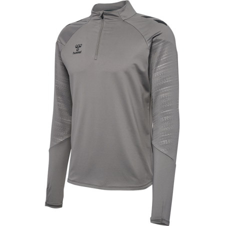 Sweat HMLPRO Training Half Zip Hummel noir | Le spécialiste handball espace-handball.com