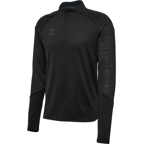 Sweat HMLPRO Training Half Zip Hummel Noir | Le spécialiste handball espace-handball.com