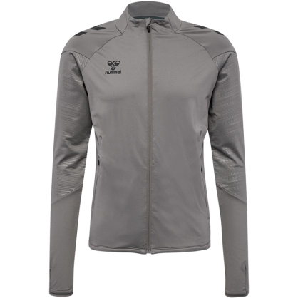 Veste HMLPRO Training Zip Hummel Gris - Espace-Handball.com