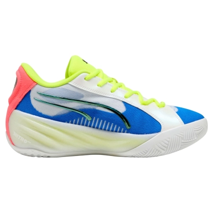 Chaussures All Pro Nitro Puma Blanc/Jaune Fluo - Espace-Handball.com