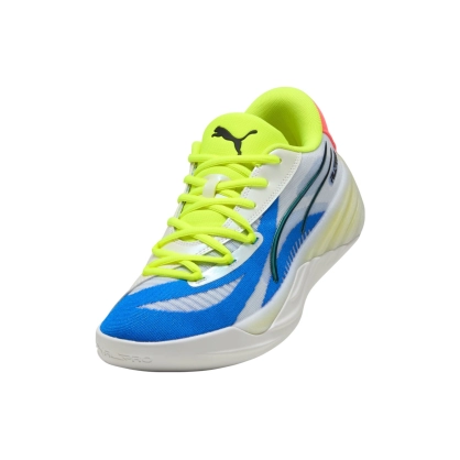 Chaussures All Pro Nitro Puma Blanc/Jaune Fluo - Espace-Handball.com