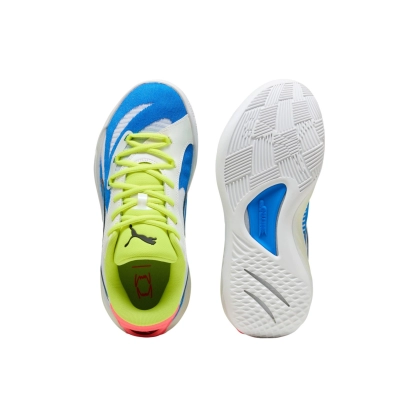 Chaussures All Pro Nitro Puma Blanc/Jaune Fluo - Espace-Handball.com