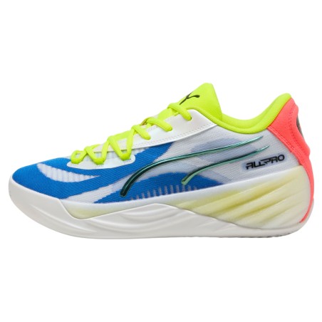 Chaussures All Pro Nitro Puma Blanc/Jaune Fluo | Le spécialiste handball espace-handball.com