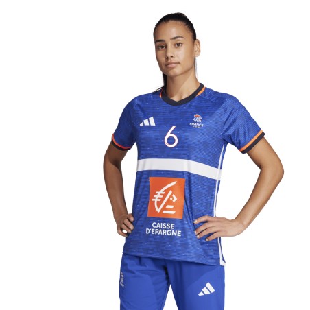 Maillot Chloé Valentini Équipe de France Handball Adidas Bleu