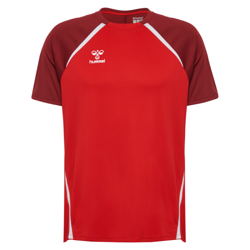 Maillot HMLLead 2.0 Hummel Rouge Jr | Le spécialiste handball espace-handball.com