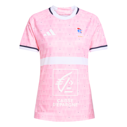 Maillot Officiel Equipe de France Handball Adidas Rose Femme | Le spécialiste handball espace-handball.com