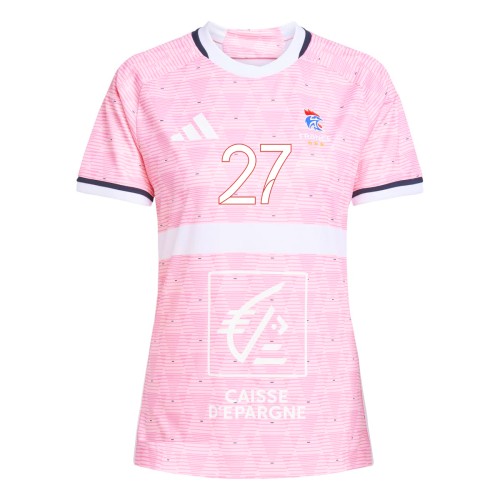 Maillot Officiel Equipe de France Handball Adidas Rose Femme | Le spécialiste handball espace-handball.com