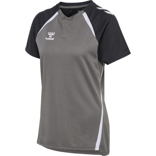 Polo HMLLead 2.0 Hummel Femme Gris | Le spécialiste handball espace-handball.com