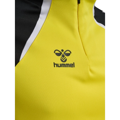 Sweat 1/4 Zip HMLLead 2.0 Hummel Jaune - Espace-Handball.com