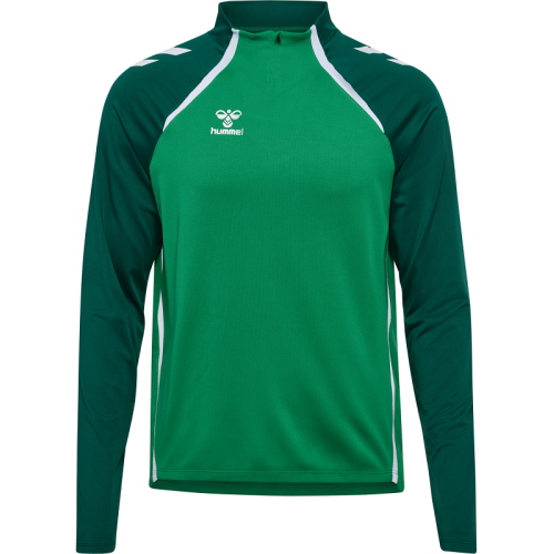 Sweat 1/4 Zip HMLLead 2.0 Hummel Vert | Le spécialiste handball espace-handball.com