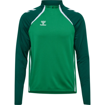 Sweat 1/4 Zip HMLLead 2.0 Hummel Vert - Espace-Handball.com