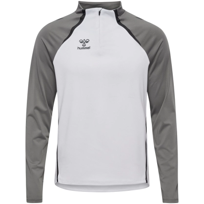 Sweat 1/4 Zip HMLLead 2.0 Hummel Blanc - Espace-Handball.com