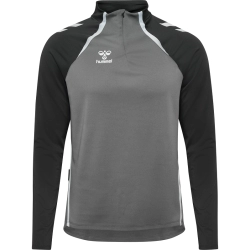 Sweat 1/4 Zip HMLLead 2.0 Hummel Gris Jr - Espace-Handball.com