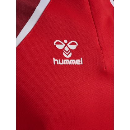 Sweat 1/4 Zip HMLLead 2.0 Hummel Rouge Jr - Espace-Handball.com