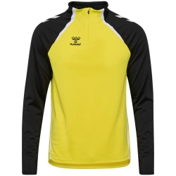 Sweat 1/4 Zip HMLLead 2.0 Hummel Jaune Jr - Espace-Handball.com