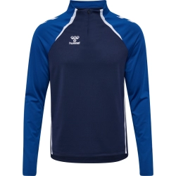 Sweat 1/4 Zip HMLLead 2.0 Hummel Bleu Marine Jr - Espace-Handball.com