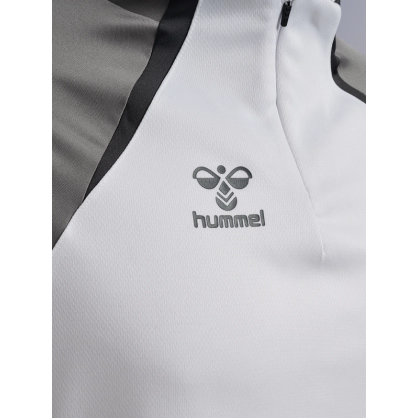 Sweat 1/4 Zip HMLLead 2.0 Hummel Blanc Jr - Espace-Handball.com
