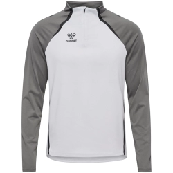 Sweat 1/4 Zip HMLLead 2.0 Hummel Blanc Jr - Espace-Handball.com