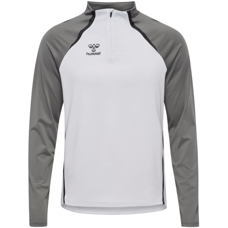 Sweat 1/4 Zip HMLLead 2.0 Hummel Blanc Jr | Le spécialiste handball espace-handball.com