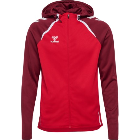 Veste à capuche HMLLead 2.0 Hummel Rouge | Le spécialiste handball espace-handball.com