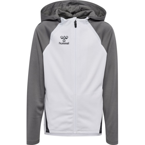 Veste à capuche HMLLead 2.0 Hummel Blanc Jr | Le spécialiste handball espace-handball.com