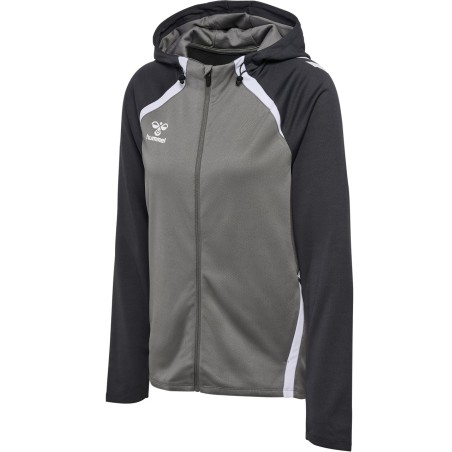 Veste à capuche HMLLead 2.0 Femme Hummel Gris | Le spécialiste handball espace-handball.com