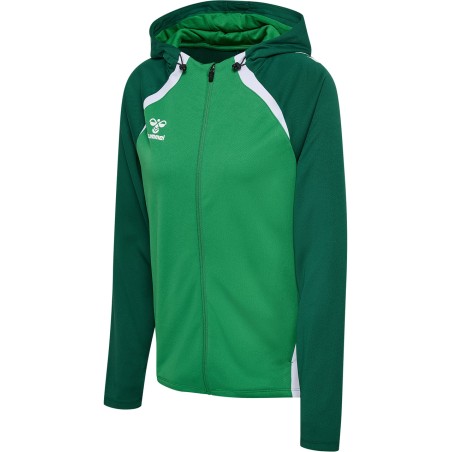 Veste à capuche HMLLead 2.0 Femme Hummel Vert | Le spécialiste handball espace-handball.com