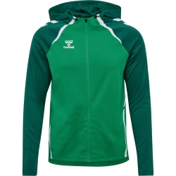Veste à capuche HMLLead 2.0 Hummel Vert - Espace-Handball.com