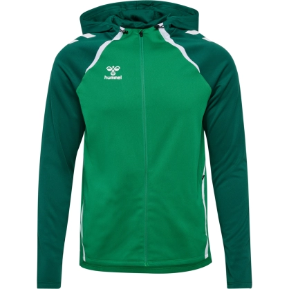Veste à capuche HMLLead 2.0 Hummel Vert Jr - Espace-Handball.com