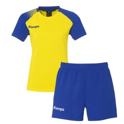 Ensemble Ambition 28 Femme Kempa Jaune/Bleu - Espace-Handball.com