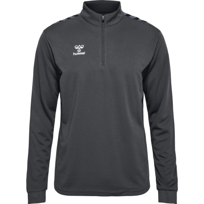 Sweat Hmlauthentic 1/4 Zip Hummel Gris foncé - Espace-Handball.com