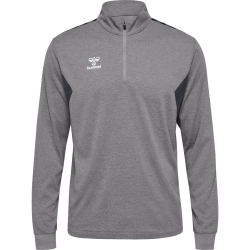 Sweat Hmlauthentic 1/4 Zip Hummel Gris - Espace-Handball.com