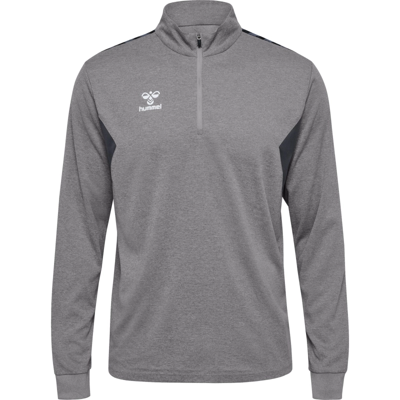 Sweat Hmlauthentic 1/4 Zip Hummel Gris