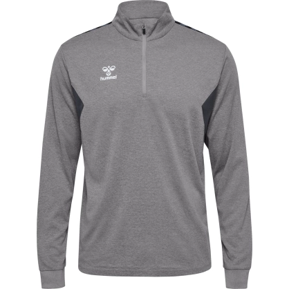 Sweat Hmlauthentic 1/4 Zip Hummel Gris - Espace-Handball.com