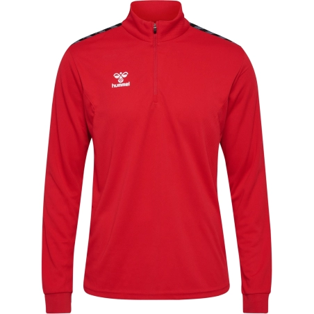 Sweat Hmlauthentic 1/4 Zip Hummel Rouge