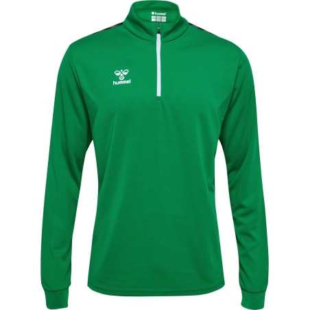Sweat Hmlauthentic 1/4 Zip Hummel Vert