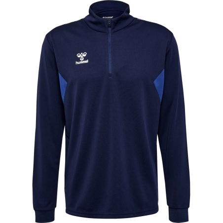 Sweat Hmlauthentic 1/4 Zip Hummel Bleu Marine