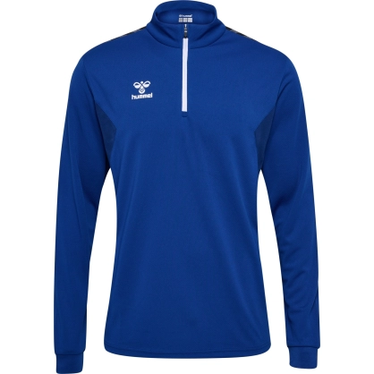 Sweat Hmlauthentic 1/4 Zip Hummel Bleu Roy - Espace-Handball.com