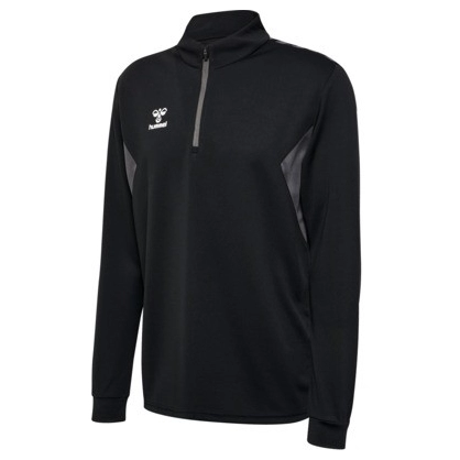 Sweat Hmlauthentic 1/4 Zip Hummel noir Jr - Espace-Handball.com