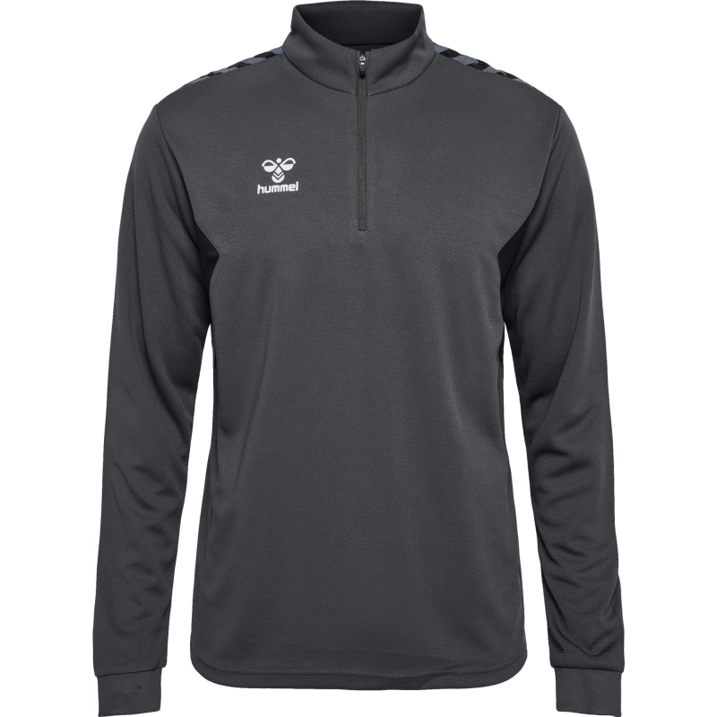 Sweat Hmlauthentic 1/4 Zip Hummel Gris foncé Jr