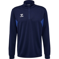 Sweat Hmlauthentic 1/4 Zip Hummel Bleu Marine Jr - Espace-Handball.com