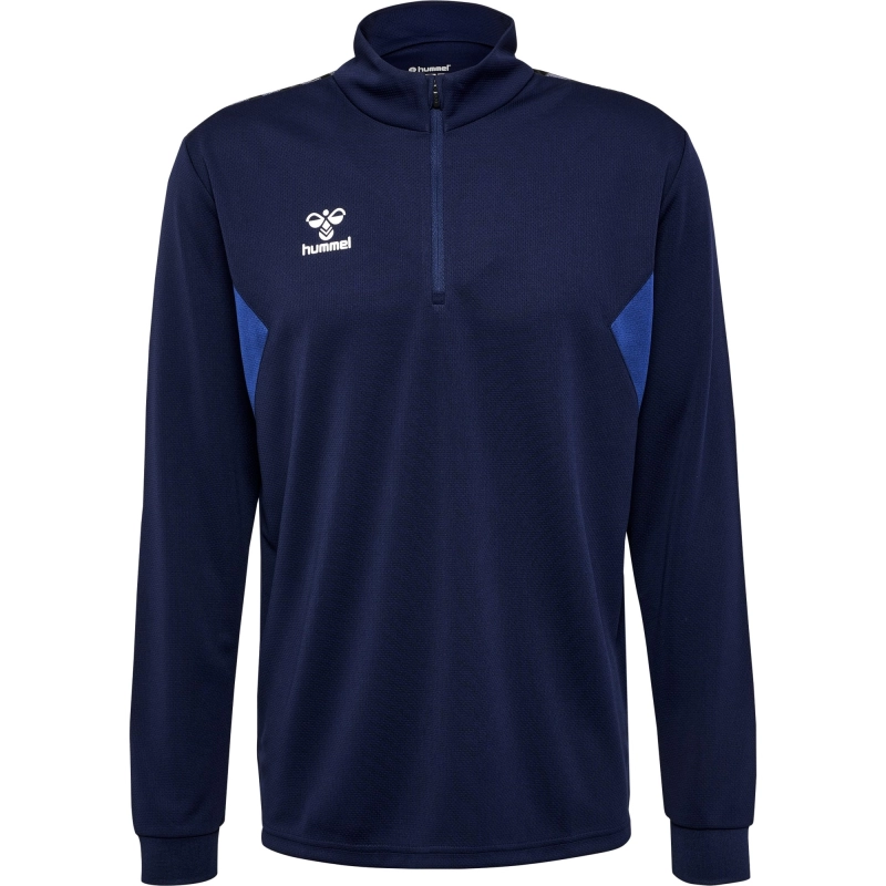 Sweat Hmlauthentic 1/4 Zip Hummel Bleu Marine Jr