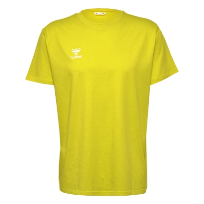 T-shirt HMLGO 2.0 Hummel Jaune - Espace-Handball.com