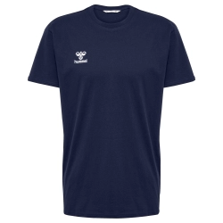 T-shirt HMLGO 2.0 Hummel Bleu Marine - Espace-Handball.com
