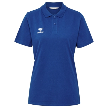Polo HMLGO 2.0 Femme Hummel Bleu Roy - Espace-Handball.com