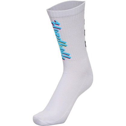 Chaussettes Authentic Miami Hummel Blanc/Noir - Espace-Handball.com